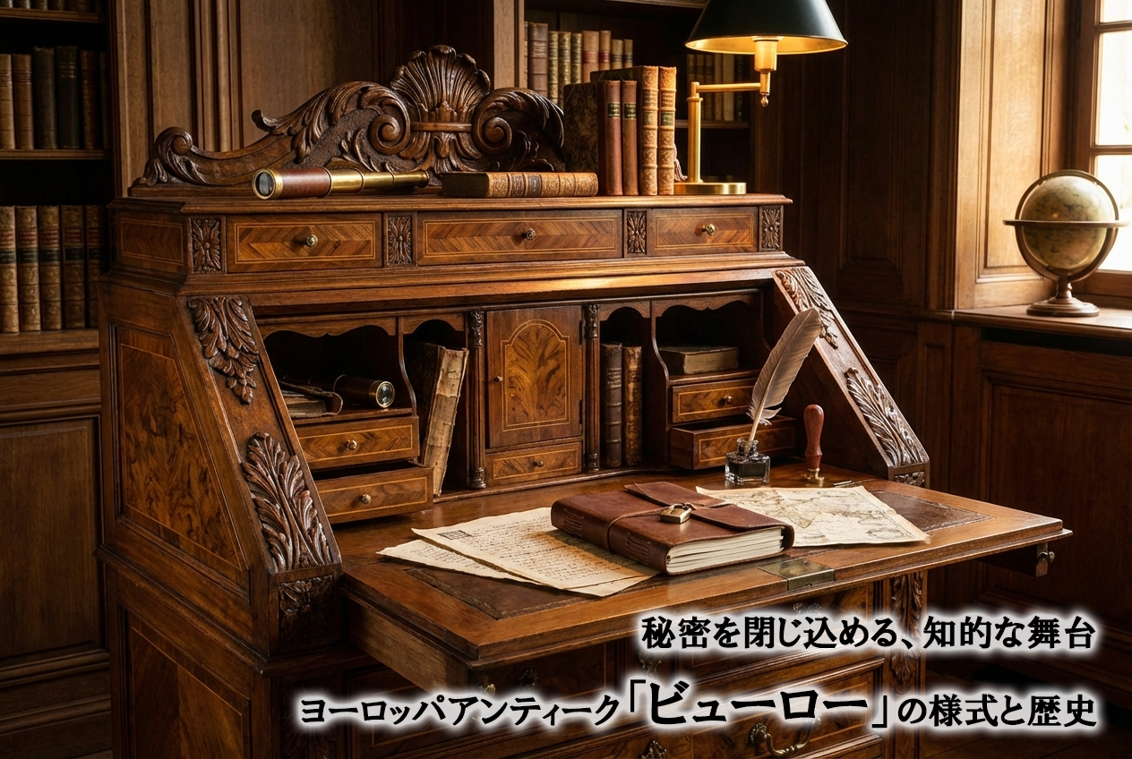 お話し中)【OmNi ANTIQUEs】古いライティングビューローです。 楽天 お話し中)【OmNi ANTIQUEs】古いライティングビューローです。 楽天
