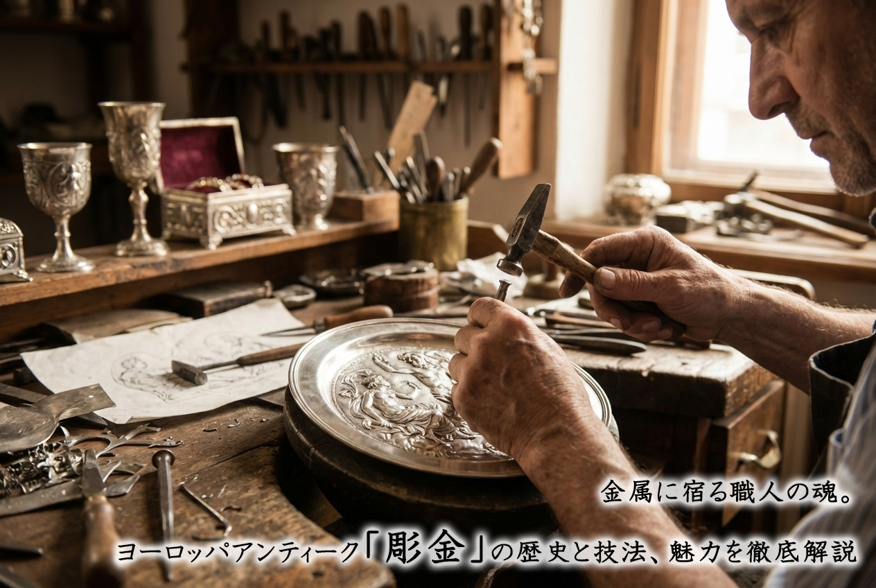 金属に宿る職人の魂。ヨーロッパアンティーク「彫金」の歴史と技法