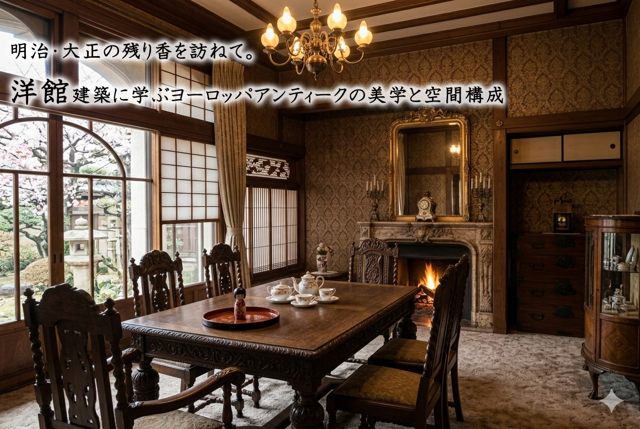 明治・大正の残り香を訪ねて。洋館建築に学ぶヨーロッパアンティークの