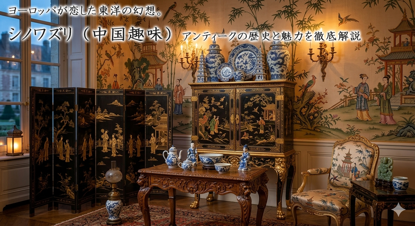 アンティーク　インテリア　シノワズリ ヨーロッパが恋した東洋の幻想。シノワズリ（中国趣味）アンティークの