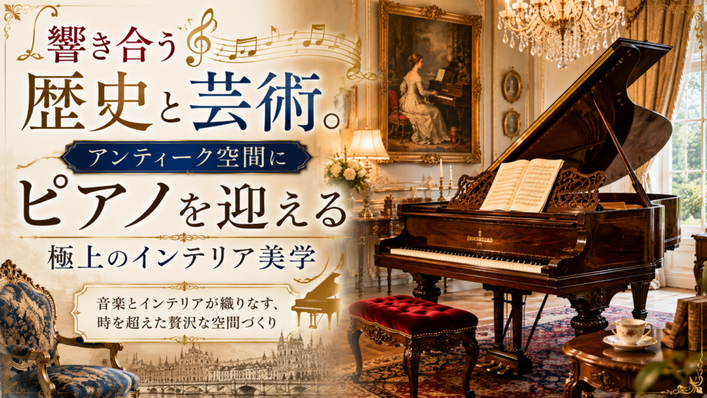 響き合う歴史と芸術。アンティーク空間にピアノを迎える極上の 