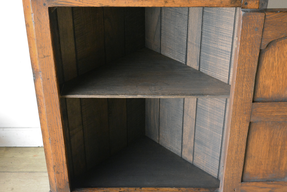 パルテノン アンティーク / k154 オークコーナーキャビネット