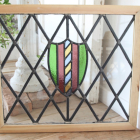 カラフルなガラスが用いられたステンドグラス【7738-A】