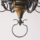 ステンドグラスが美しい最高級1灯式アイアンランタン【sy100】