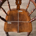 アンティークらしい味わいが魅力のダブルボウバックウィンザーアームチェア【c260-3】