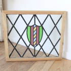 カラフルなガラスが用いられたステンドグラス【7738-A】