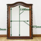 大型で迫力のあるアンティークミラー【00031-2】