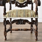 見事な彫刻が美しいキッズアームチェア【c304】