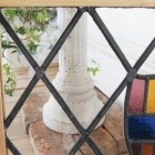 モチーフ以外はクリアガラスで出来たステンドグラス【7731-D】