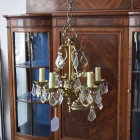 【修復前】5灯式シャンデリア【sy458】