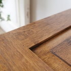 オーク無垢材で内装までしっかりと作られたベッドサイドコファ【40291】