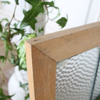 お花のつぼみのようなモチーフデザインのステンドグラス【7220】