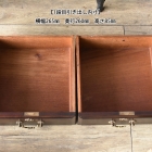 裏側がミラーバック収納になっている珍しいレザートップテーブル【fo237】