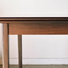 最大幅2350㎜！稀少な美しい木目、ローズウッド製ドローリーフテーブル【t43】