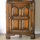 k154　オークコーナーキャビネット