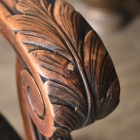 アンティークならではの生地が目を引くアームチェア【c35】