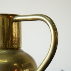 真鍮の輝きと手仕事の温もり、ハンマリング加工のブラスフラワーベース【8532】