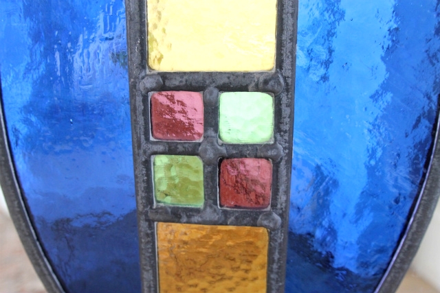 モチーフ以外はクリアガラスで出来たステンドグラス【7731-B】