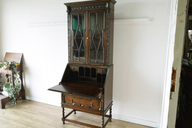 d61　スラントフロントビューローブックケース