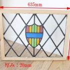 モチーフ以外はクリアガラスで出来たステンドグラス【7731-D】