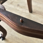 優雅で華やかなデザインが魅力のウォールナットバルーンチェア【c215-5】