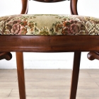 優雅で華やかなデザインが魅力のウォールナットバルーンチェア【c215-6】