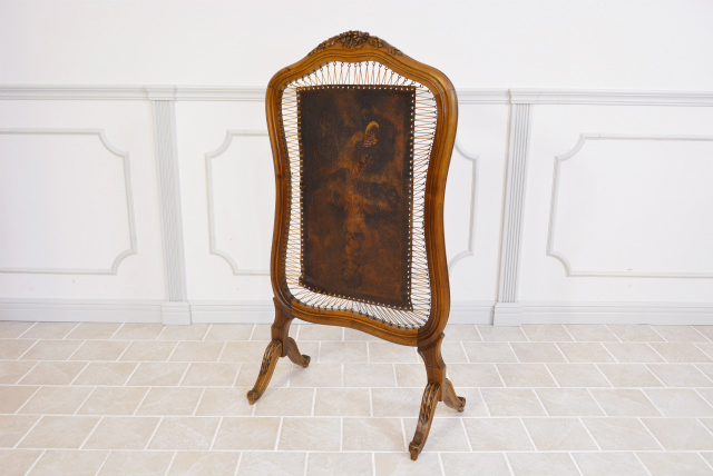 鳥がデザインされたファイヤースクリーン【40268】