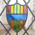 モチーフ以外はクリアガラスで出来たステンドグラス【7731-D】