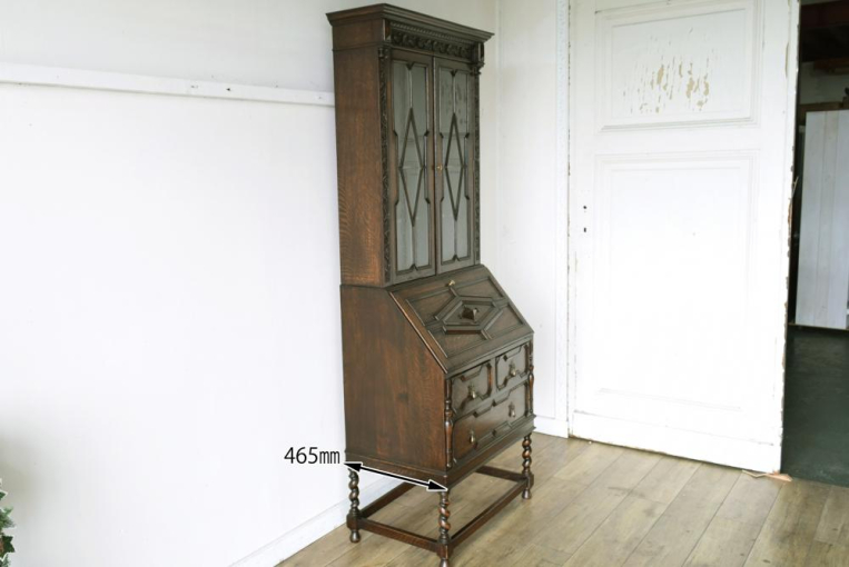 d61　スラントフロントビューローブックケース