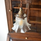 優美なガラスシェードが魅せるペンダントランプ【9574-2】