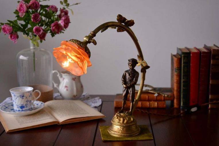 スタンドランプ(1灯式)　シェード付き　sl70