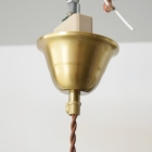 【クレジットカード決済専用ページ】波打つように広がるシェードのフォルムが軽やかな印象を与える小ぶりなペンダントランプ【1818】