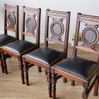 レザーチェア　4脚セット　00041-2