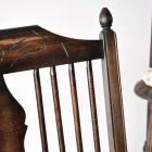 味わい深いスピンドルバックアームチェア【c307】