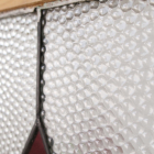 お花のつぼみのようなモチーフデザインのステンドグラス【7220】