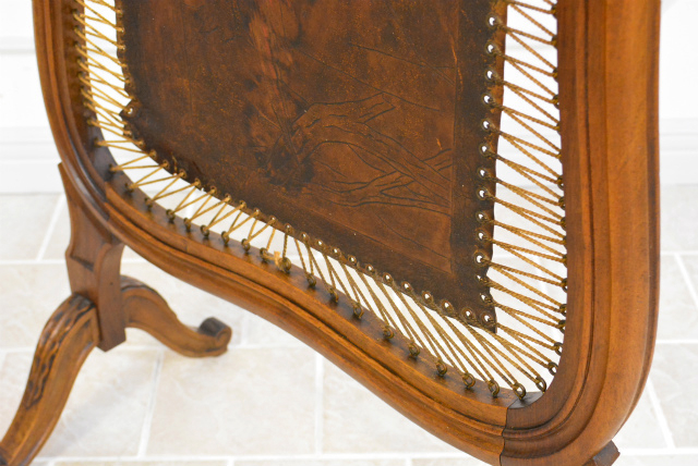 鳥がデザインされたファイヤースクリーン【40268】