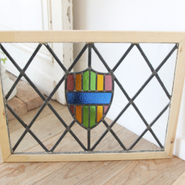 モチーフ以外はクリアガラスで出来たステンドグラス【7731-C】