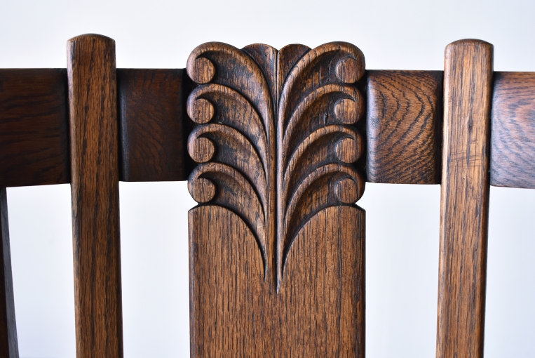 全てが無垢材で出来たダイニングチェア　4脚セット【c264】