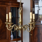 【修復前】5灯式シャンデリア【sy446】