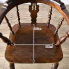 アンティークらしい味わいが魅力のダブルボウバックウィンザーアームチェア【c260-2】