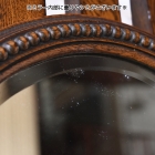 オーバルミラーが可愛らしいオークホールスタンド【fo236】