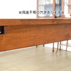 溝彫りの脚と温かな木肌が魅力、引き出し付きダイニングテーブル【t314】