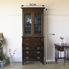 d57　スラントフロントビューローブックケース