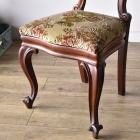 優雅で華やかなデザインが魅力のウォールナットバルーンチェア【c215-6】