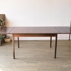 最大幅2350㎜！稀少な美しい木目、ローズウッド製ドローリーフテーブル【t43】