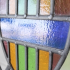 モチーフ以外はクリアガラスで出来たステンドグラス【7731-D】