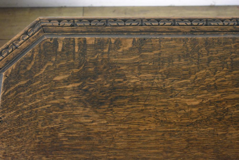 t267　ゴシックオークデスクテーブル