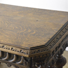 t267　ゴシックオークデスクテーブル