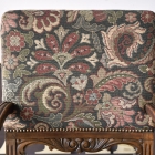 アンティークならではの生地が目を引くアームチェア【c35】