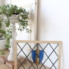 モチーフ以外はクリアガラスで出来たステンドグラス【7731-B】